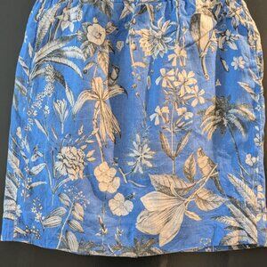 J.Crew Pull-on skirt in Ratti® tropical toile linen